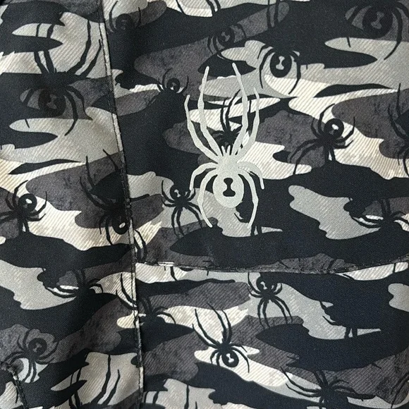 Spyder camo spider print snow bibs pants youth kids boys 5 - Picture 2 of 9